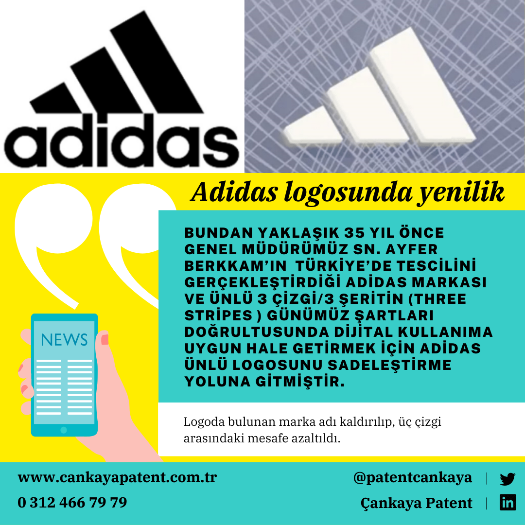 Adidas logosunda yenilik