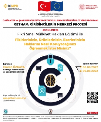 Gaziantep ve Şanlıurfa illeri için Ortak Kullanım Tesisleri Pilot Hibe Programı GETHAM: Girişimcilerin Merkez Projesi