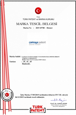 ÇANKAYA PATENT MARKA YENİLEME