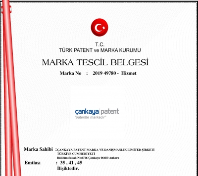 ÇANKAYA PATENT MARKA TESCİLİ