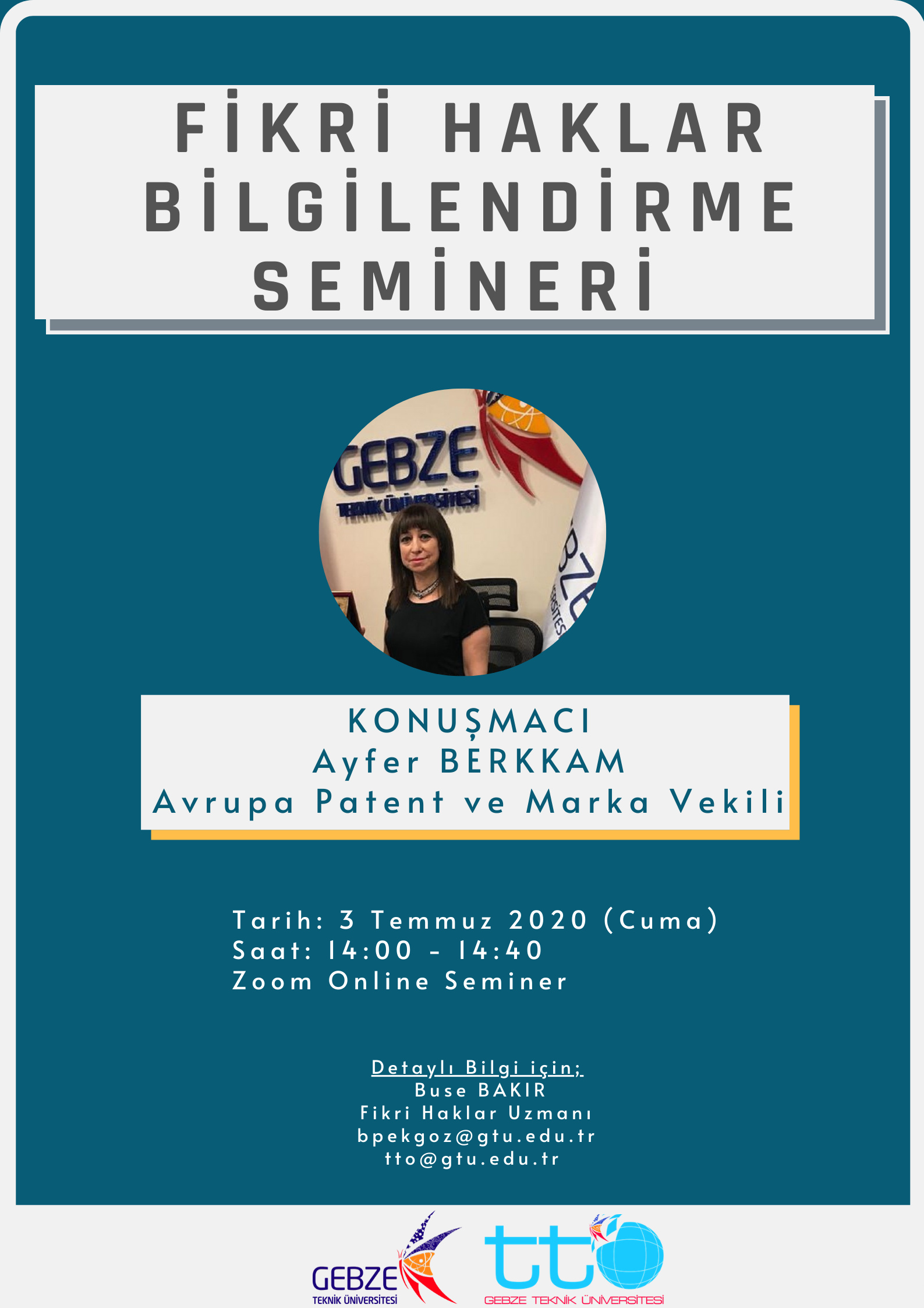 FİKRİ HAKLAR BİLGİLENDİRME SEMİNERİ DÜZENLENDİ!
